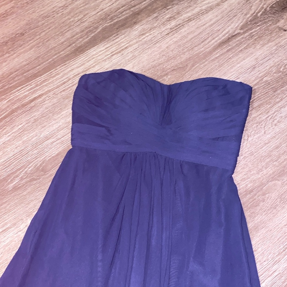 David’s Bridal Blue Formal Dress - Picture 2 of 7